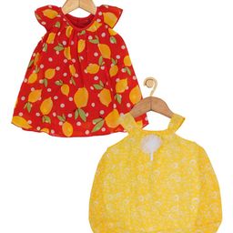 Creative Kids Infant Pack of 2 Printed Romper Dresses-picture-17