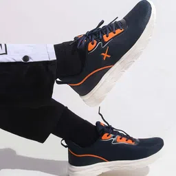 HRX by Hrithik Roshan Men Navy Blue Flyknit Mesh Running Shoes image 1