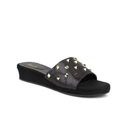 Inc 5 Open Toe Metal Studded Wedges Heels-picture-32