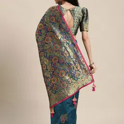 KULNAARI Woven Design Zari Banarasi Saree image 5