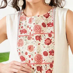The Kaftan Company Maternity Floral Printed Cotton Maxi A-Line Dress image 2
