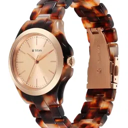 Titan Women purple acetate Straps Digital Watch 95205KP01 image 3