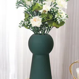 TIED RIBBONS Green Ceramic Flower Vase image 4