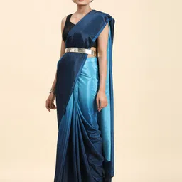 RACHNA Ombre Poly Chiffon Ready To Wear Saree image 5