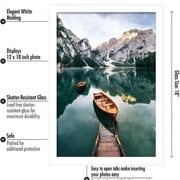 AbhiKalpya Art Studio-Get a vibe White 10 Pieces Wall Photo Frames image 2