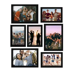 eCraftIndia Set of 7 Black Wall Collage Photo Frames image 2
