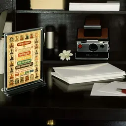 Hawai Gold-Toned Namokar Mahamantra Acrylic Wall Photo Frame image 4