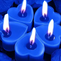 Aromatic Fables 12 Pieces Blue Valentine's Scented Tealight Candles image 2