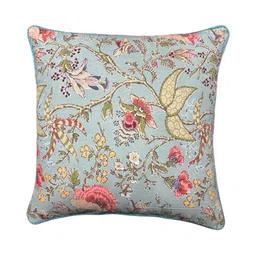 TANLOOMS Blue & Green Set of 5 Floral Square Cushion Covers image 2