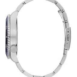 GUESS Men Skeleton Dial & Stainless Steel Bracelet Style Straps Analogue Watch GW0488G1 image 5