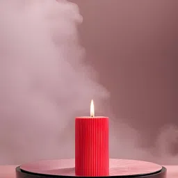 atorakushon Red  3 Pieces Textured Scented Pillar Candles image 2