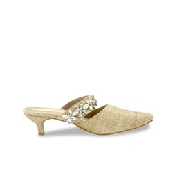 Bowtoes Beige Mule heel image 2