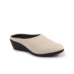 FAUSTO Round Toe Wedge Heeled Mules image 2
