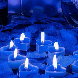 Aromatic Fables 12 Pieces Blue Valentine's Scented Tealight Candles image 4