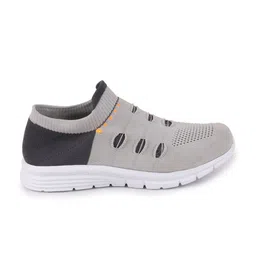 FAUSTO Women Grey Mesh Walking Non-Marking Shoes image 4
