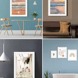 AbhiKalpya Art Studio-Get a vibe White 3 Pieces Wall Photo Frame image 4