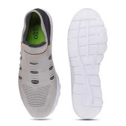 FAUSTO Women Grey Mesh Walking Non-Marking Shoes image 5