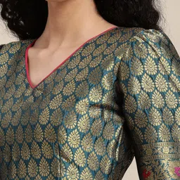 KULNAARI Woven Design Zari Banarasi Saree image 4