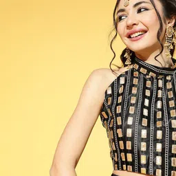 Saree mall Abstract Textured Sarees image 5