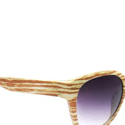 Peter Jones Eyewear Unisex Grey Lens & Brown Butterfly UV Protected Lens Sunglasses image 4