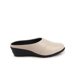 FAUSTO Round Toe Wedge Heeled Mules image 5