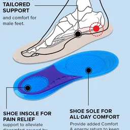 Dr Foot Energizing Comfort with Massaging Gel Shoe Insoles image 5