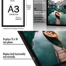 AbhiKalpya Art Studio-Get a vibe Black & Green 2 Pieces Wall Photo Frames image 5