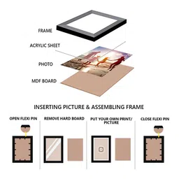 eCraftIndia Set of 7 Black Wall Collage Photo Frames image 5