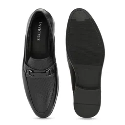 INVICTUS Men Black Solid Formal Slip-On Shoes image 2