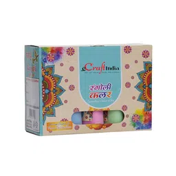 eCraftIndia Blue & Pink & Green 10 Pieces Rangoli Color Bottles image 5