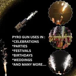 RUSHKO Hand Held Sparkular Pyro Gun for Celebrations in Parties & Events | Pack of 2 | Gun image 5