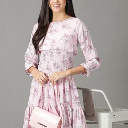 SHOWOFF Floral Printed Fit & Flare Dress-picture-10
