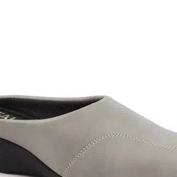 FAUSTO Round Toe Wedge Heeled Mules image 5