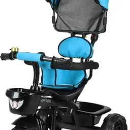 ToyZoy 3 in 1 Tricycle Canopy Dual Storage Basket With Parental Handle Control Safety Guardrail comfort Seat_Model 532_for Kids|Boys|Girls Age Group 2-5 Years Tricycle-image-9