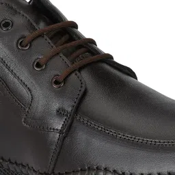 Mactree Men Brown Solid Leather Derbys image 3