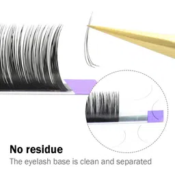 NAGARAKU Premium Classic Matte Black 16 Rows Synthetic Eyelash Extensions - Curl DD image 2