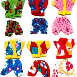 Combo of 6 Night suits for Laddu Gopal size 5 / murti height 4.5inch Dress-image-12