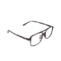 Peter Jones Eyewear Black & Grey Abstract Full Rim Square Frames-picture-14