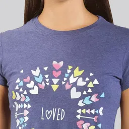 LYRA Women Conversational Printed Cotton T-shirt image 5