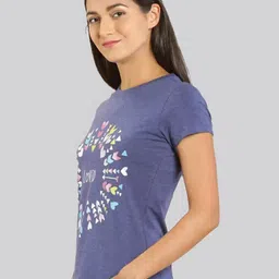 LYRA Women Conversational Printed Cotton T-shirt image 3