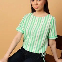 MINT STREET Striped Short sleeves Top-picture-35