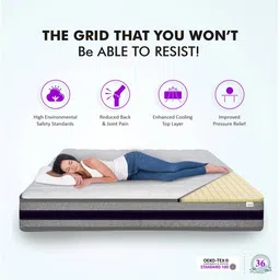 sleep spa Relaxgrid with High Density Single Size Mattress image 4