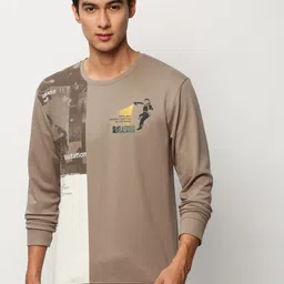 showoffff Men Full Sleeve Color Block Sweatshirt image 2