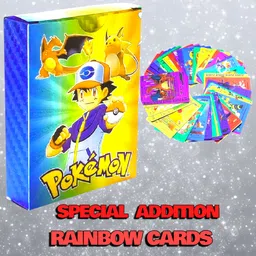 taka saki rainbow pokemon cards pack deck set box new latest real all types color image 2
