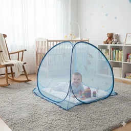 zeroes for Double Bed King Size Foldable, Strong and Durable Tent Polyester Washable Adults Mosquito Net image 2