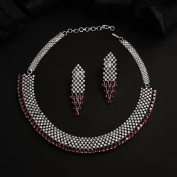 SOHI Silver-Plated Stone-Studded Jewellery Set-picture-11