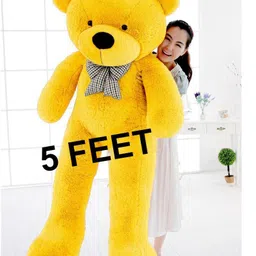 5 Feet Super Soft Teddy Bear for Birthday Gift/Boy/Girl (Yellow, 5 Feet) - 60 inch-image-18