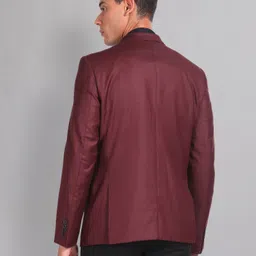 ad by arvind Men Solid Single Breasted Casual Blazer image 2