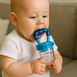 global duniya New Born Baby silicone fruit feeder/food feeder/ with Spoon bottlem+ Feeder image 5