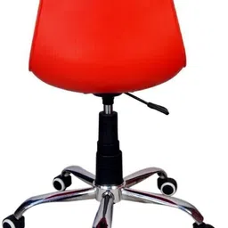 sitwell Study Stool With Chrome Base. Fabric Office Executive Chair image 5